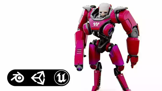 CYBORG ALIEN X-50 Rigged for Unreal Engine - Unity - MIXAMO 3D model
