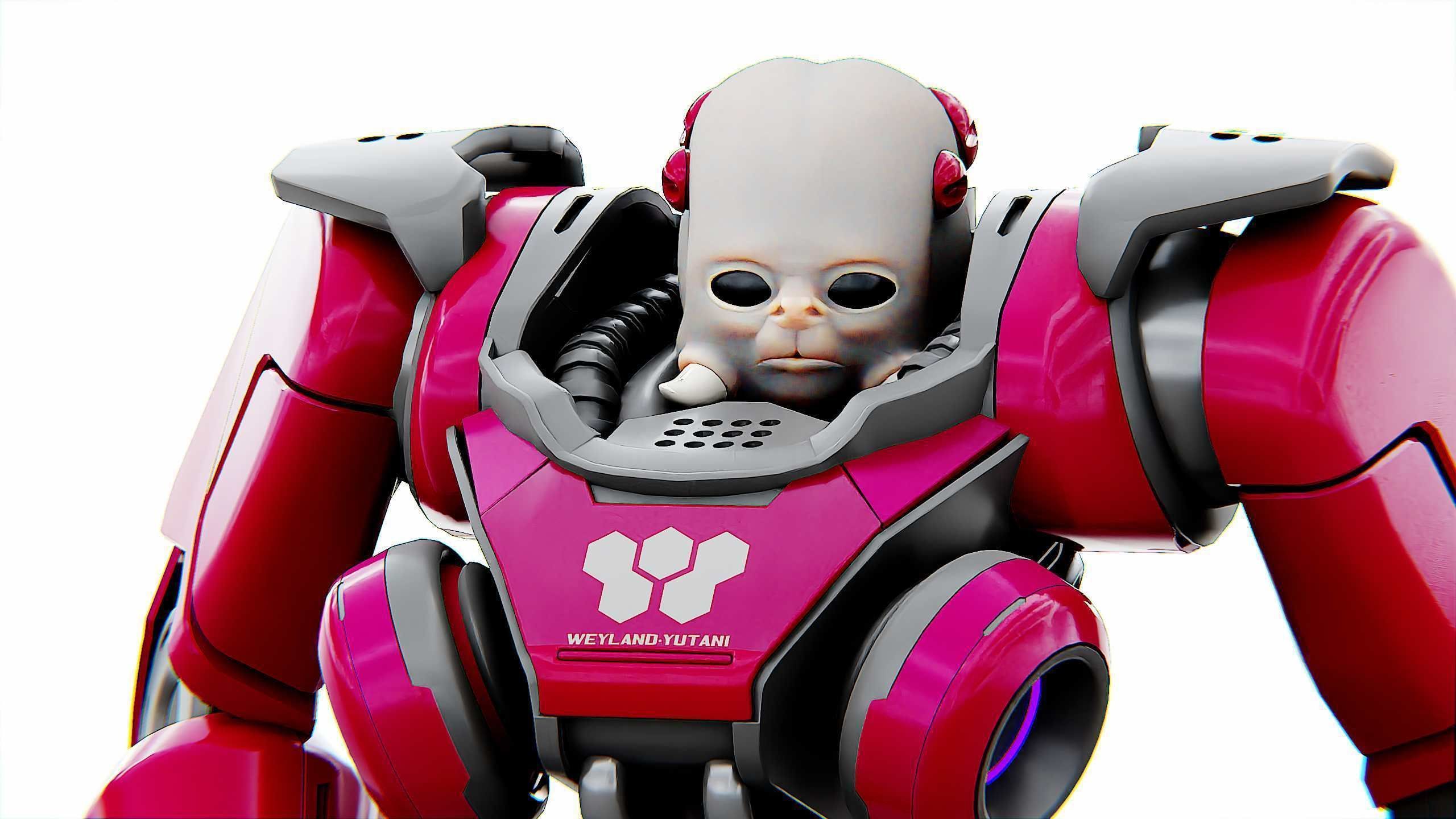 CYBORG ALIEN X-50 Rigged for Unreal Engine - Unity - MIXAMO 3D model_29