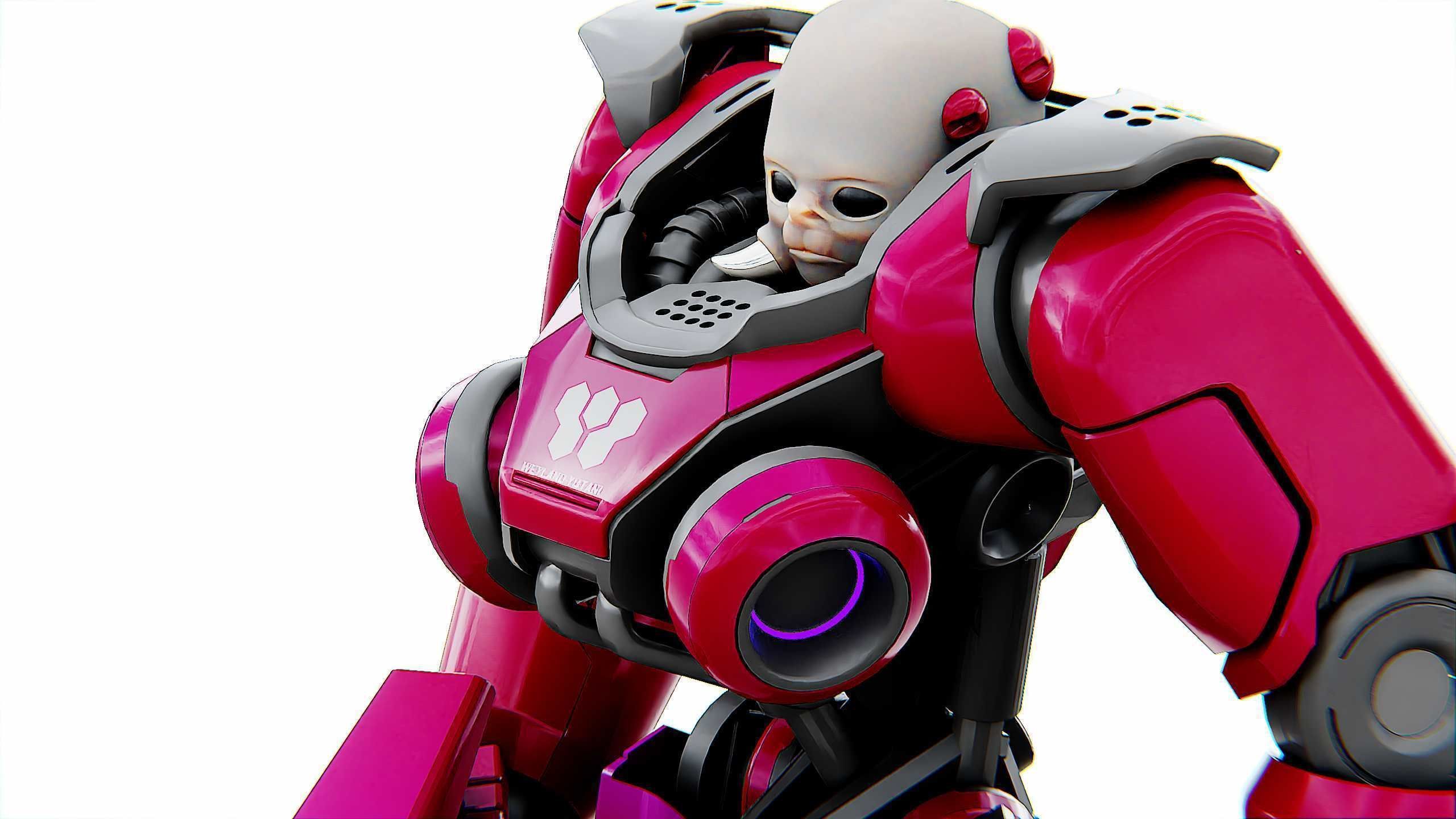 CYBORG ALIEN X-50 Rigged for Unreal Engine - Unity - MIXAMO 3D model_28