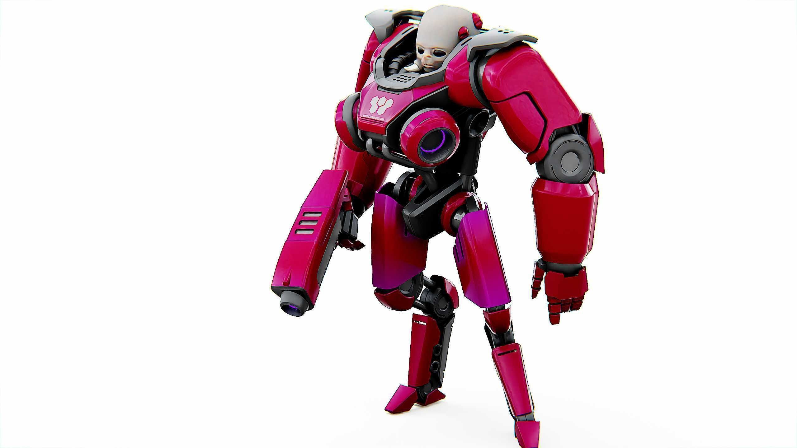 CYBORG ALIEN X-50 Rigged for Unreal Engine - Unity - MIXAMO 3D model_20