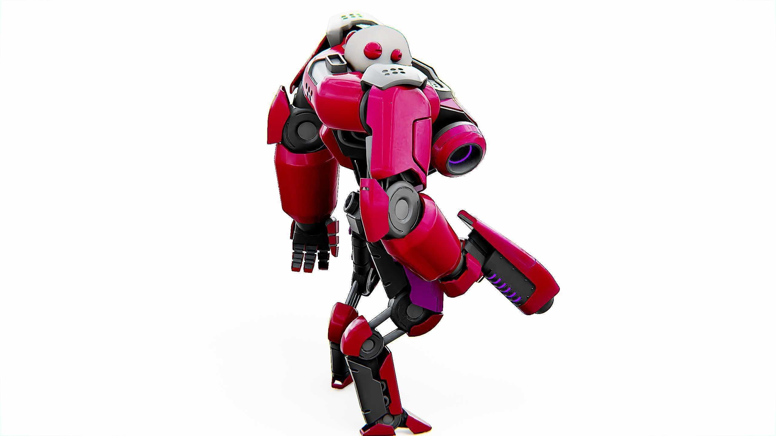 CYBORG ALIEN X-50 Rigged for Unreal Engine - Unity - MIXAMO 3D model_8