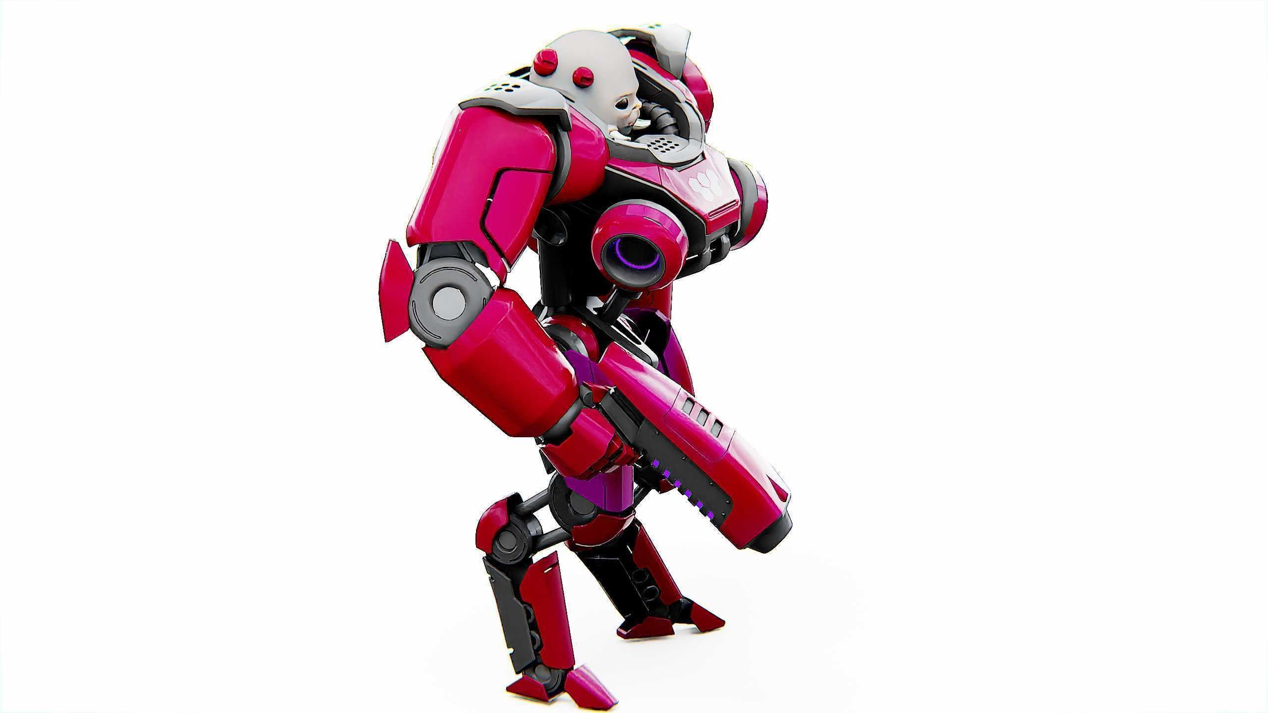 CYBORG ALIEN X-50 Rigged for Unreal Engine - Unity - MIXAMO 3D model_5