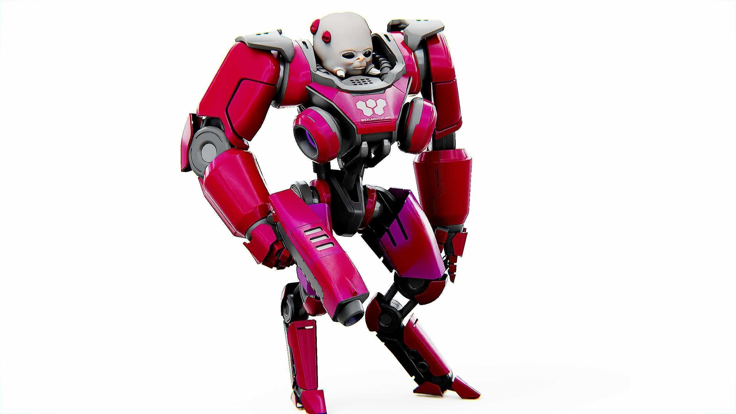 CYBORG ALIEN X-50 Rigged for Unreal Engine - Unity - MIXAMO 3D model_2