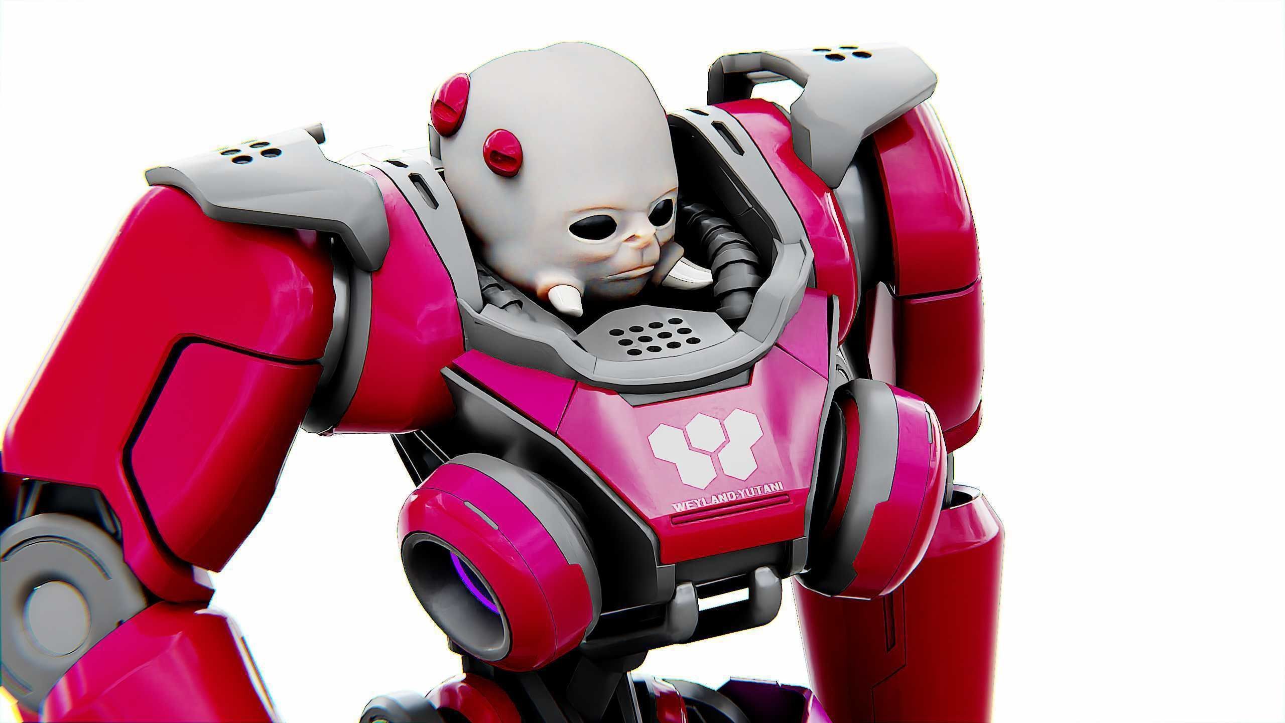 CYBORG ALIEN X-50 Rigged for Unreal Engine - Unity - MIXAMO 3D model_23