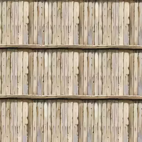 Stylized Wood Fence Seamless Texture 