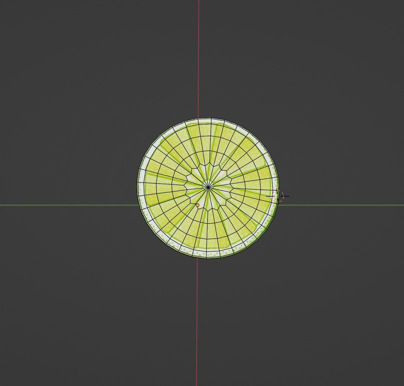 Lime Cartoon Low Poly Low-poly 3D model_3