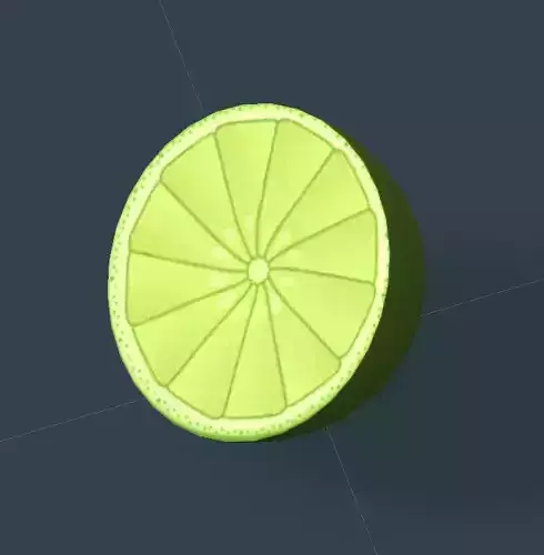 Lime Cartoon Low Poly
