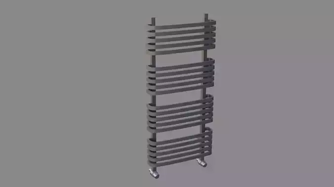 Bathroom Radiator Low-poly 3D model