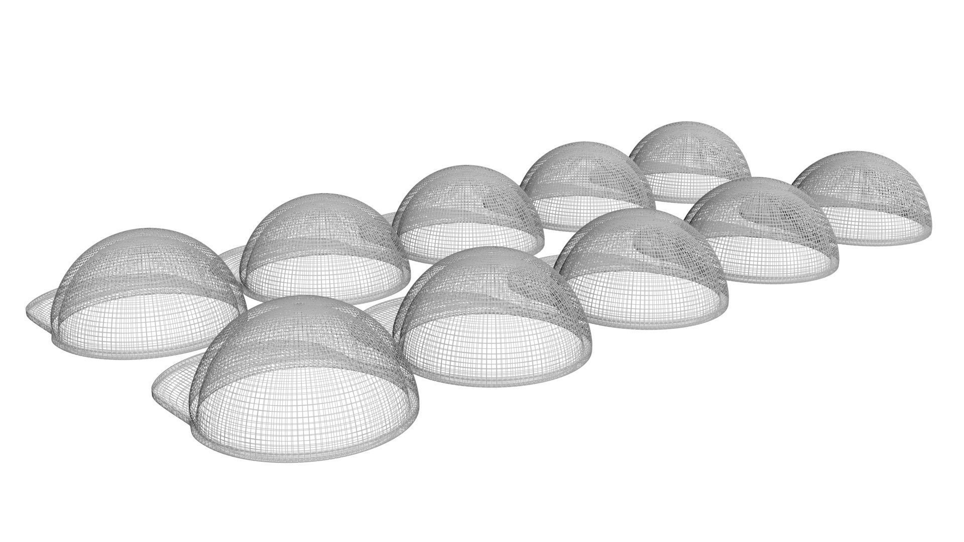 Colored Metal Lego Caps Set 3D model_23