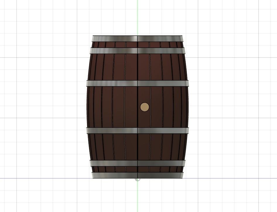 Model Railway - Beer Whisky Barrels - Kegs - Wooden 3D print model_4