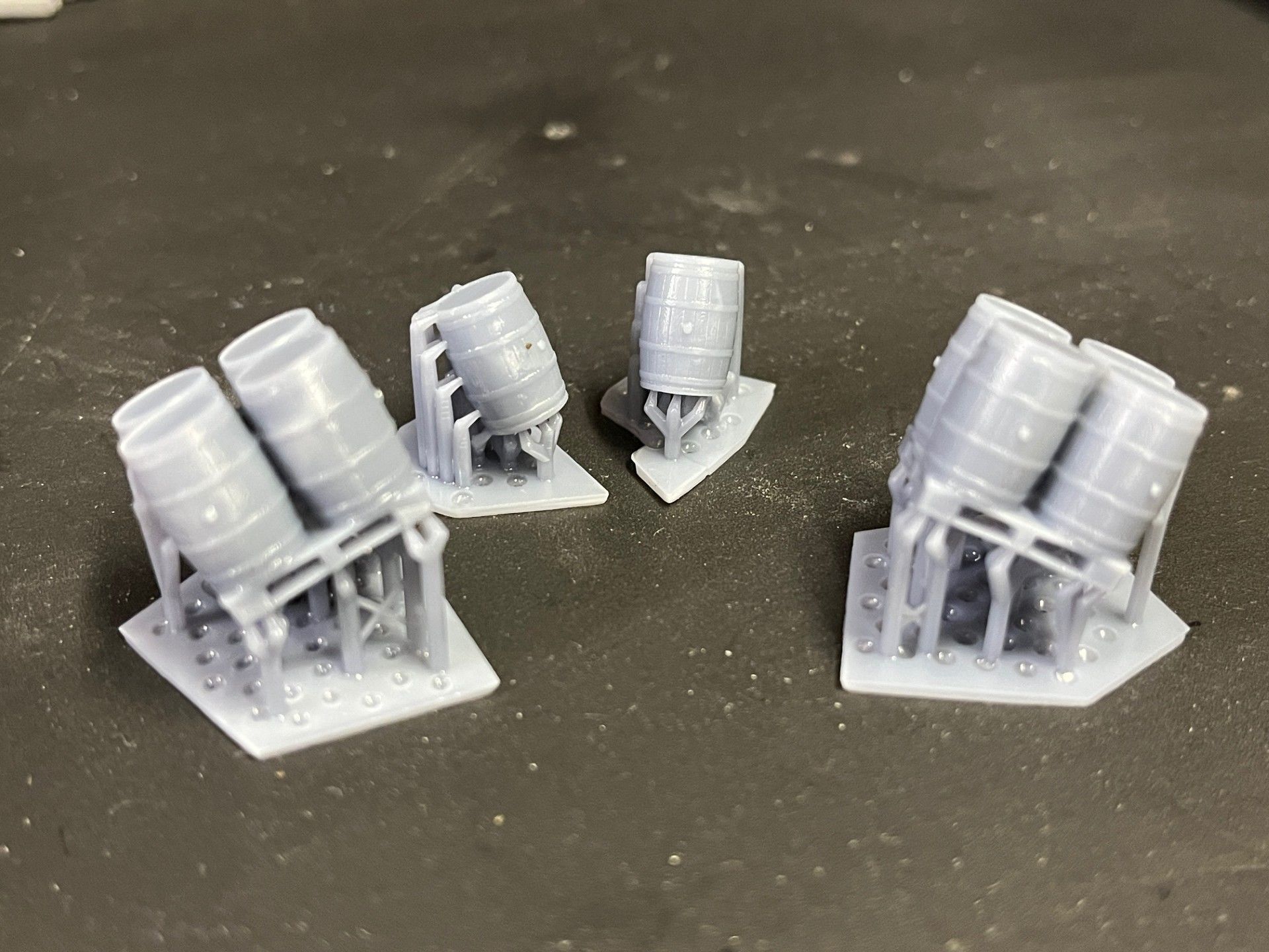 Model Railway - Beer Whisky Barrels - Kegs - Wooden 3D print model_3