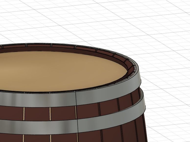 Model Railway - Beer Whisky Barrels - Kegs - Wooden 3D print model_13