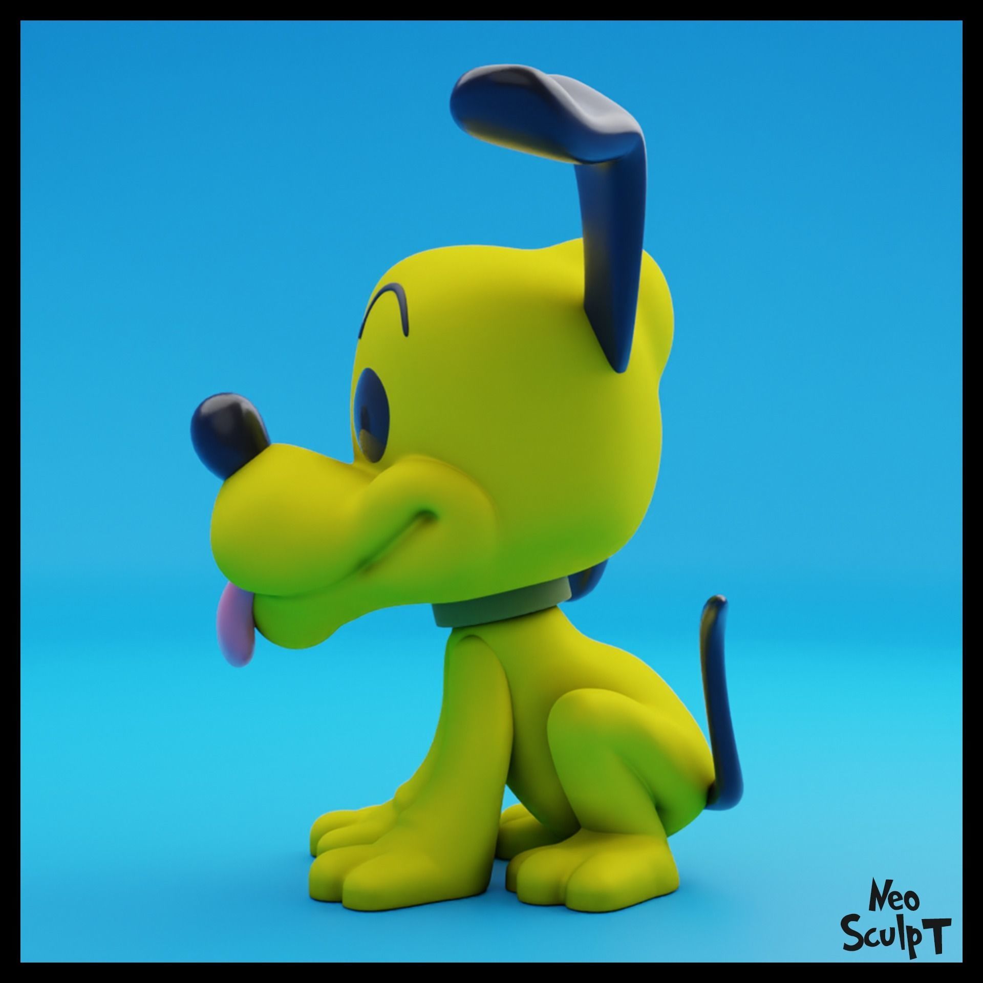 Pluto 3D print model_6