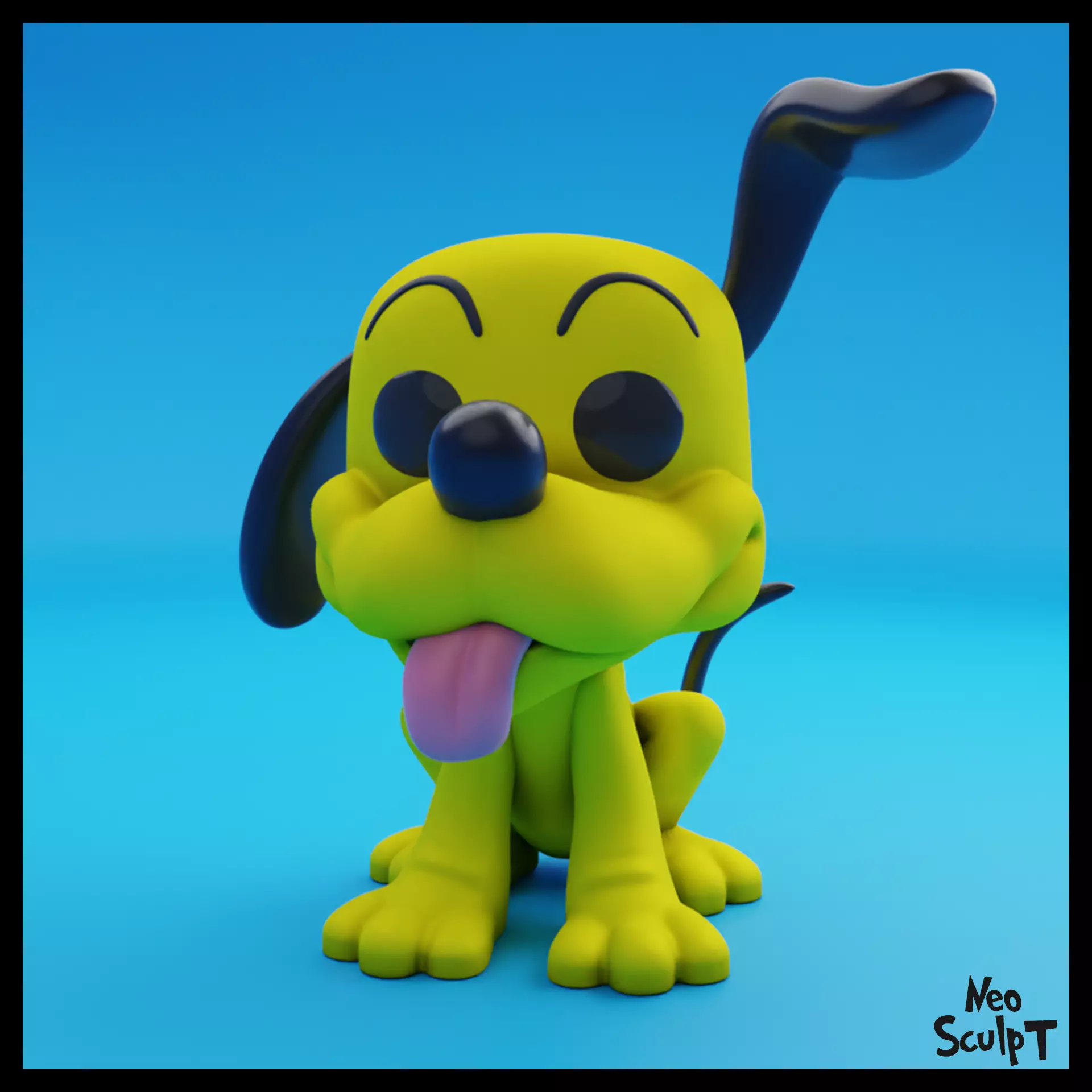 Pluto 3D print model_0