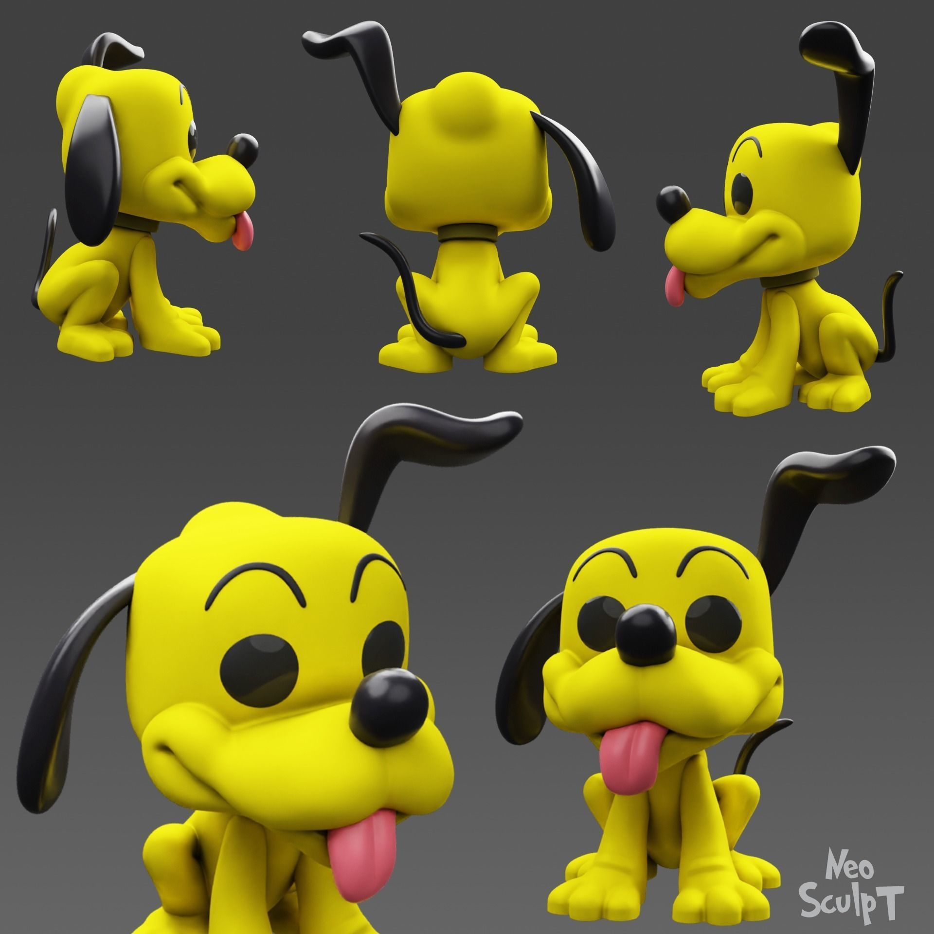 Pluto 3D print model_8