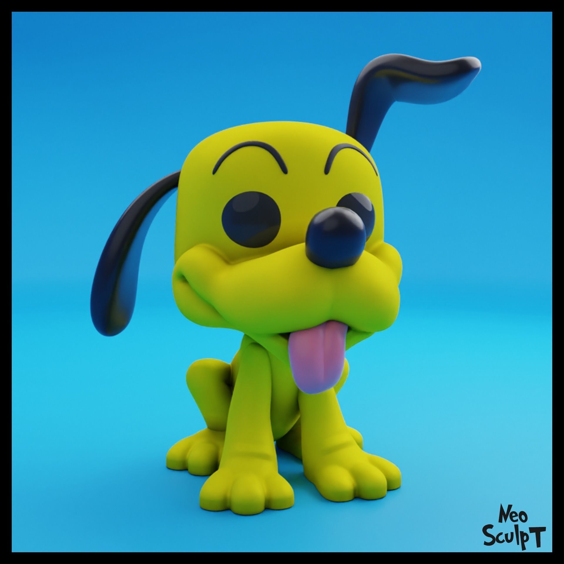 Pluto 3D print model_2
