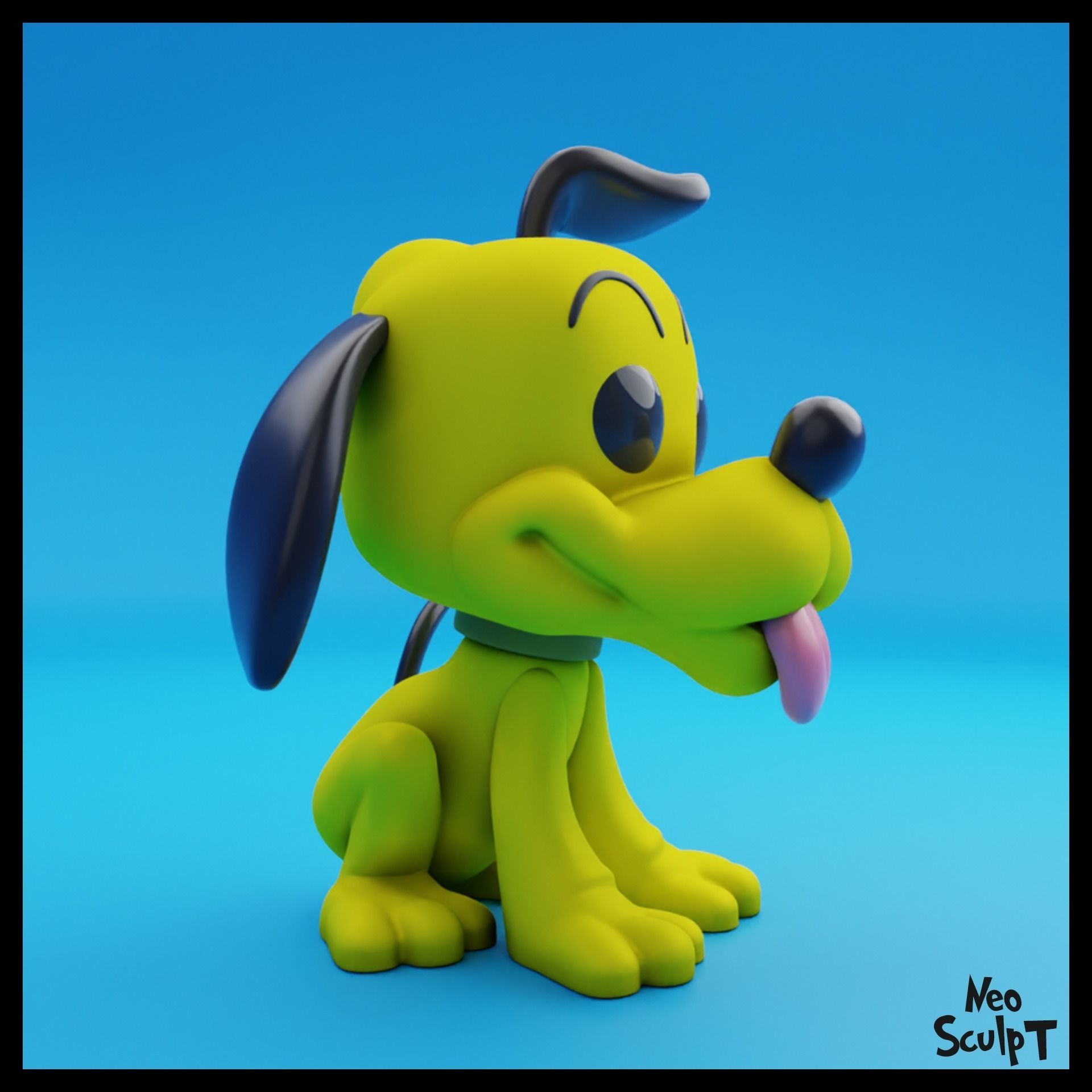 Pluto 3D print model_3