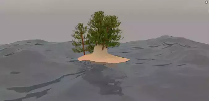 A Beautifull Island in Ocean