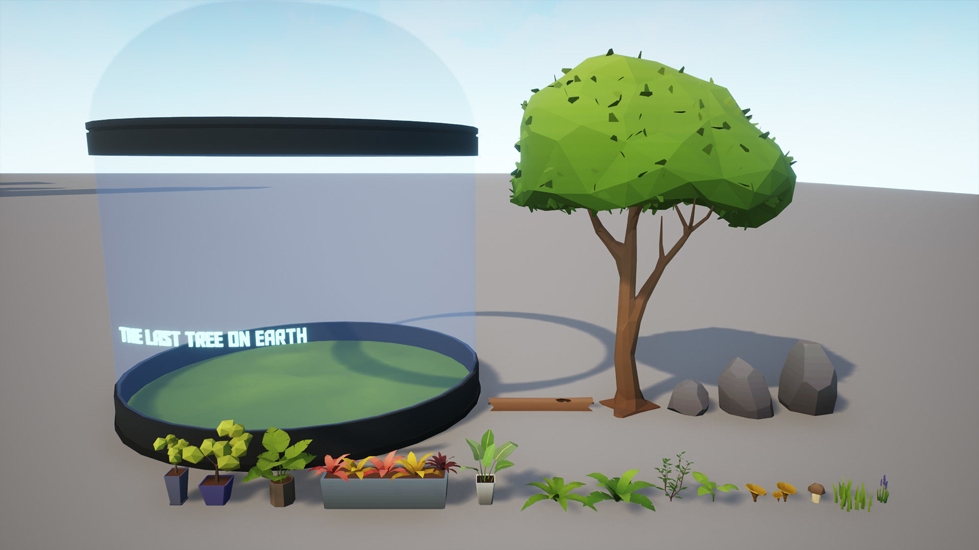 Low Poly Sci-Fi Cyberpunk City Low-poly 3D model_13