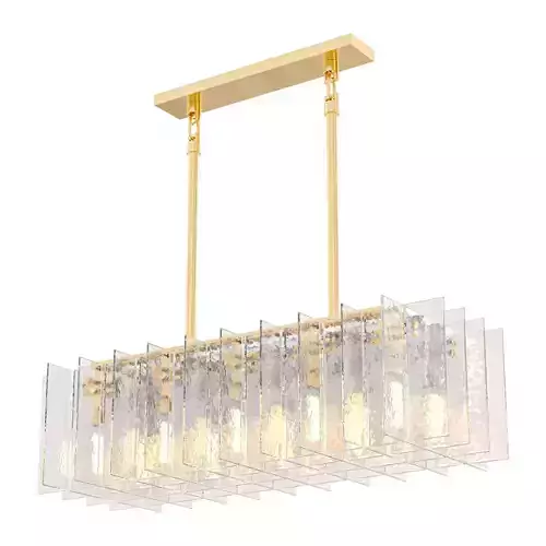 RH LATTICE RECTANGULAR CHANDELIER