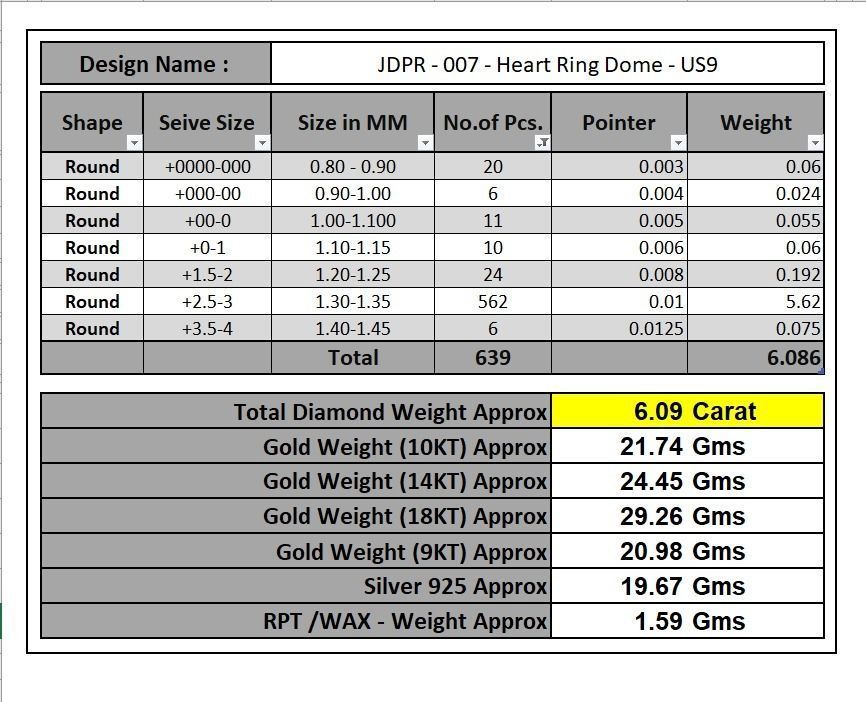 Custom Heart Champions Dome Halfway Diamond Setting Ring  3D print model_17