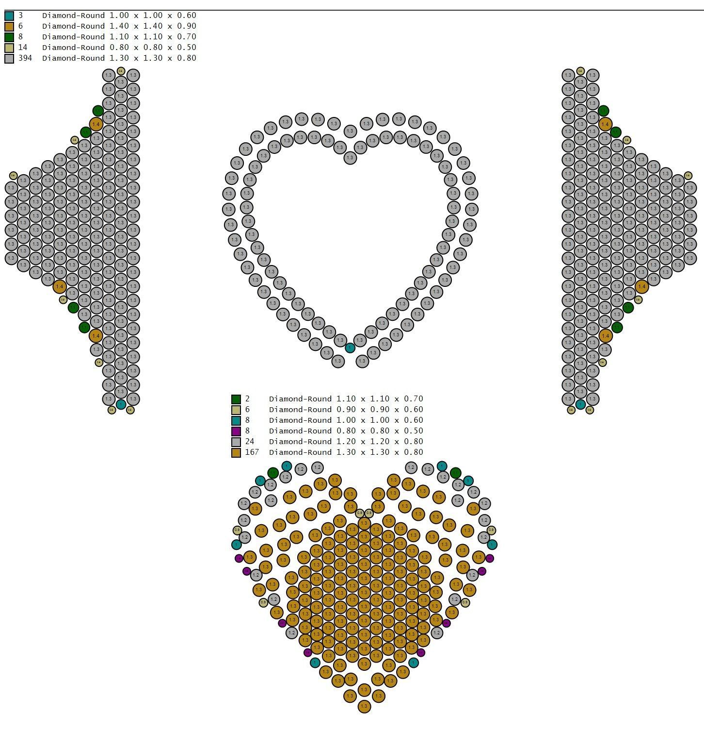 Custom Heart Champions Dome Halfway Diamond Setting Ring  3D print model_18