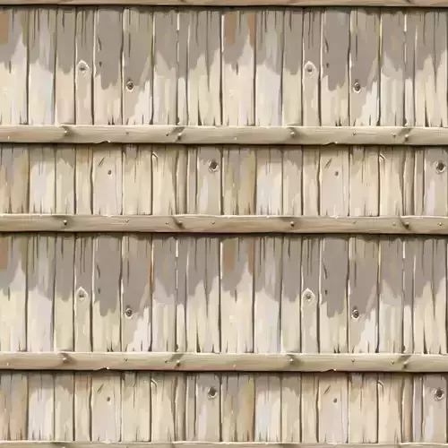 Stylized Wood Fence Seamless Texture 