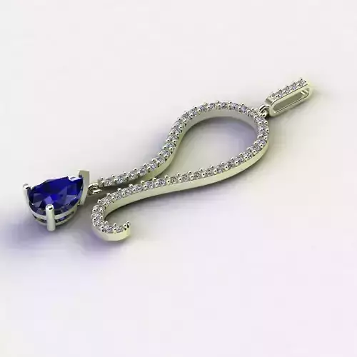 Curved Diamond Necklace