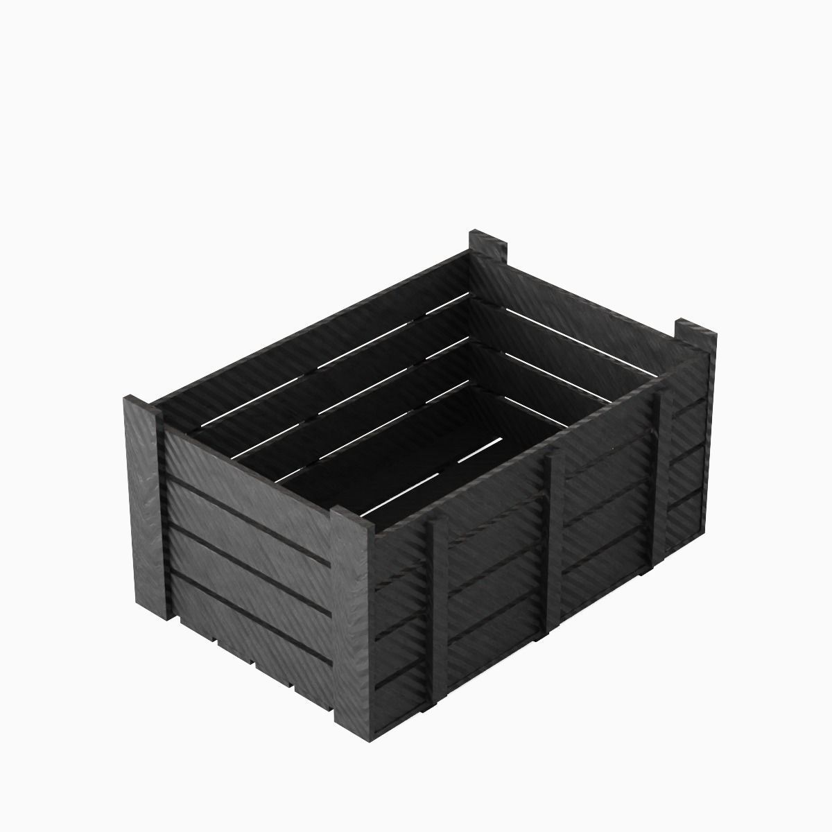 Plastic Crate 01 Low-poly 3D model_9