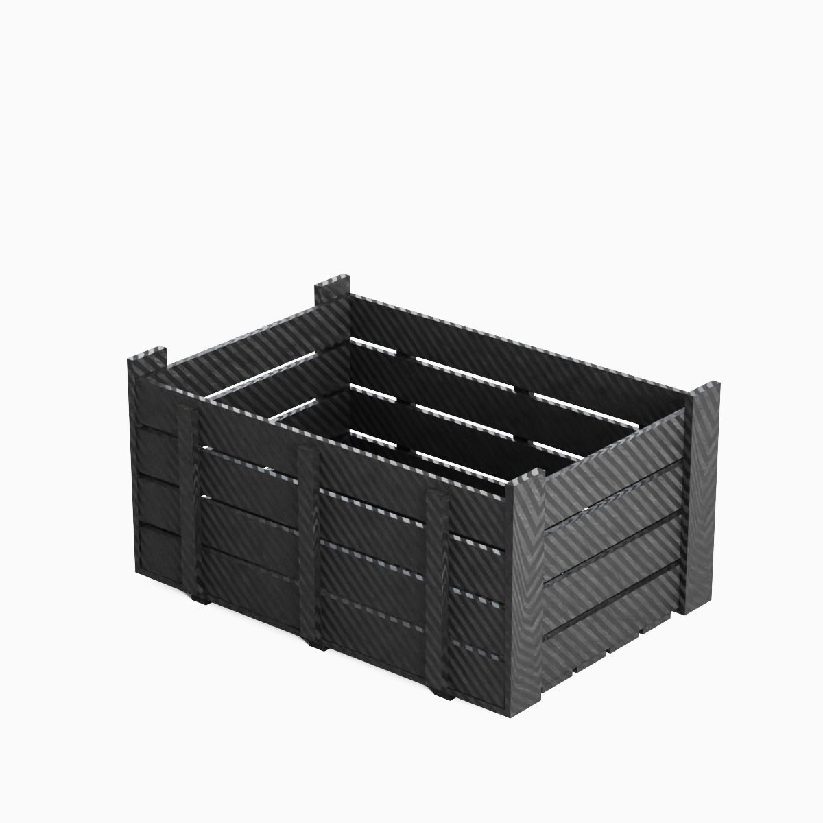Plastic Crate 01 Low-poly 3D model_6