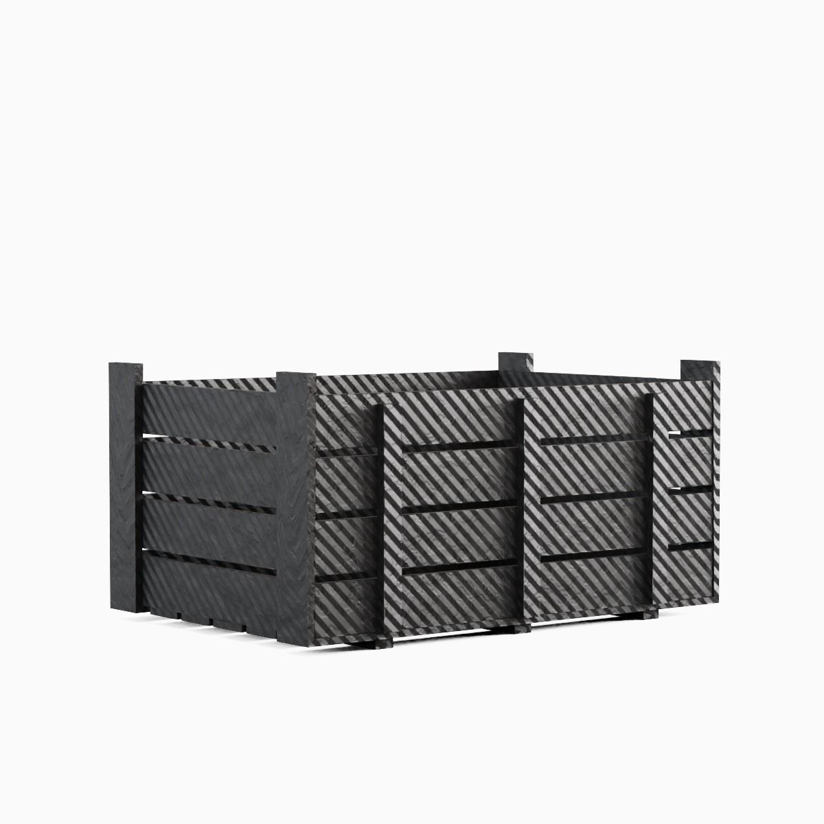 Plastic Crate 01 Low-poly 3D model_2