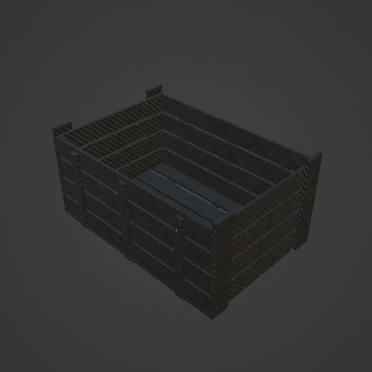 Plastic Crate 01 Low-poly 3D model_10