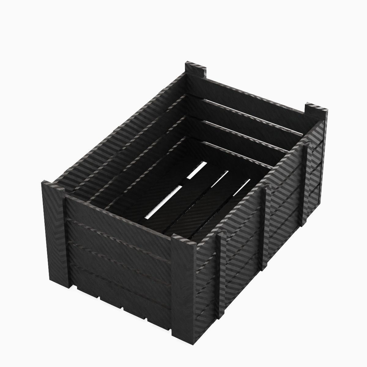 Plastic Crate 01 Low-poly 3D model_7