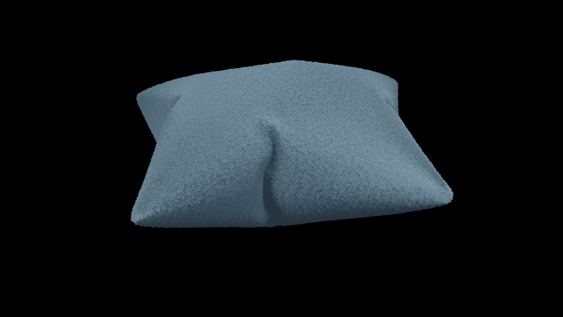 Rectangle Faux Fur Pillow 2 3D Model Free 3D print model_3