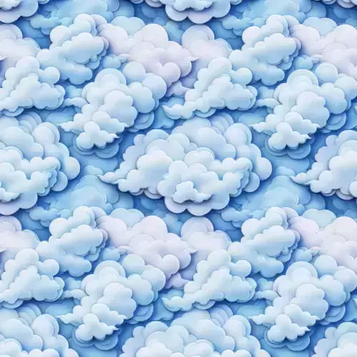 Stylized Clouds Seamless Texture 