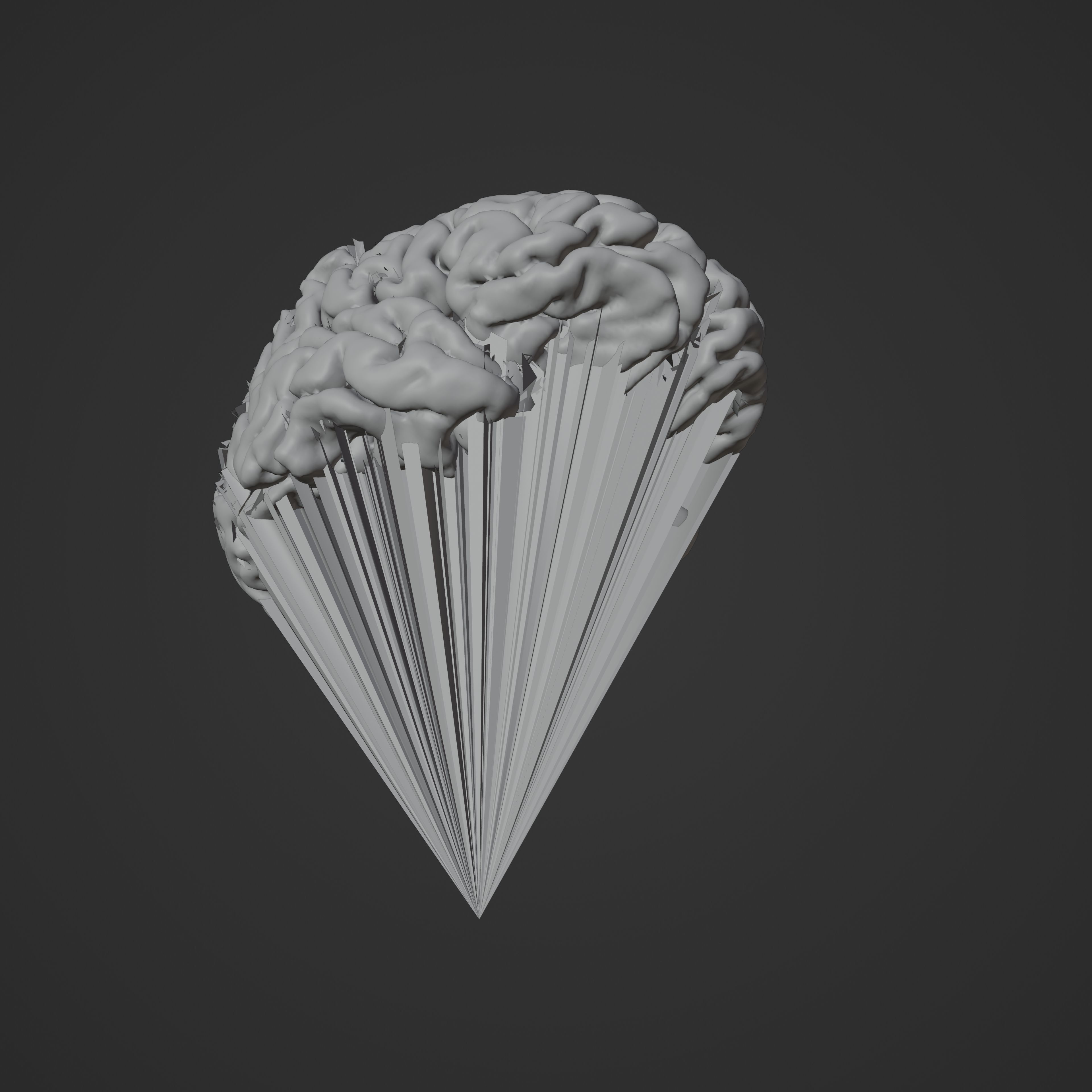 Brain Hologram Animated 3D model_13