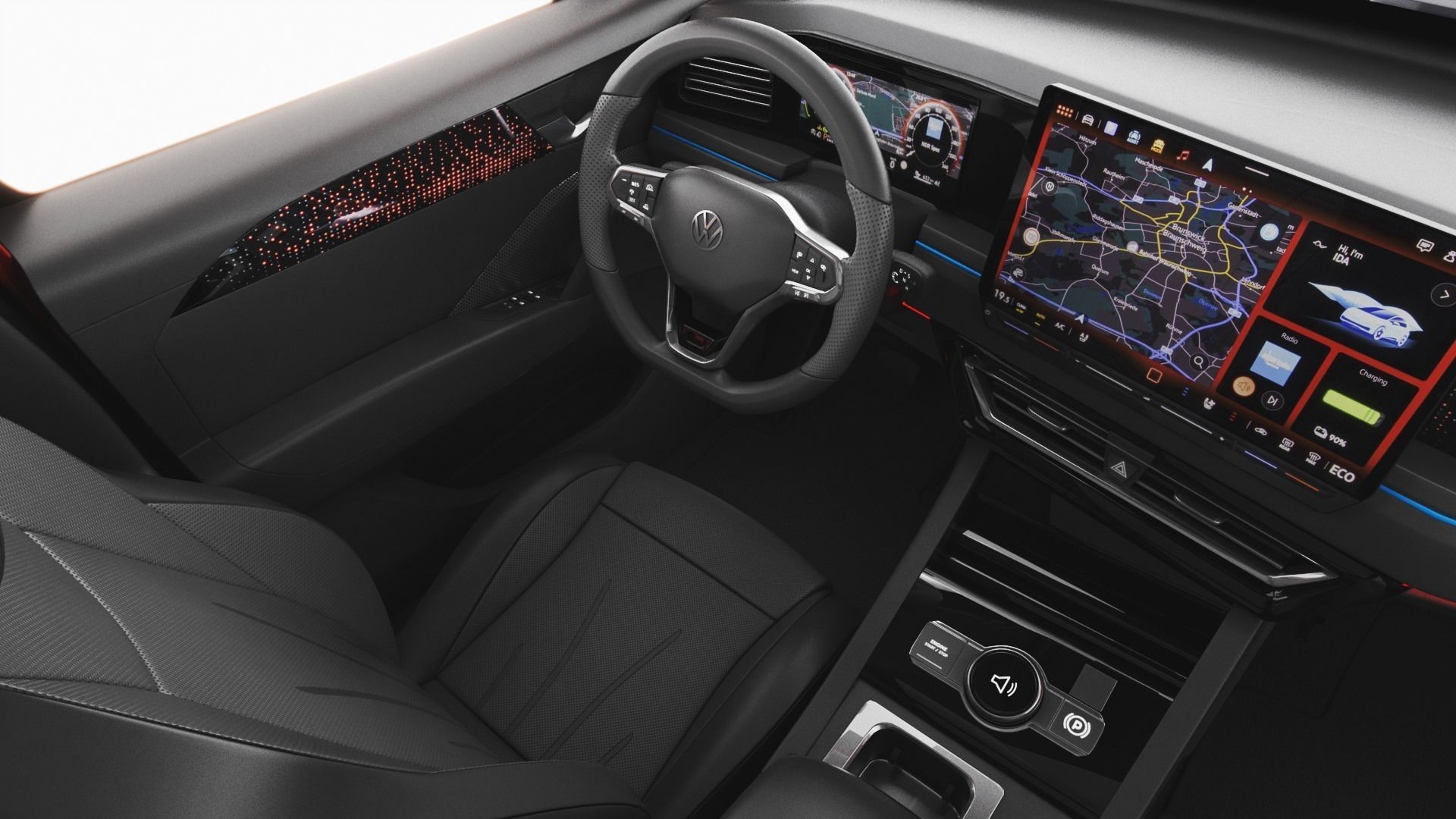 Volkswagen Tiguan 2024 with interior 3D model_17