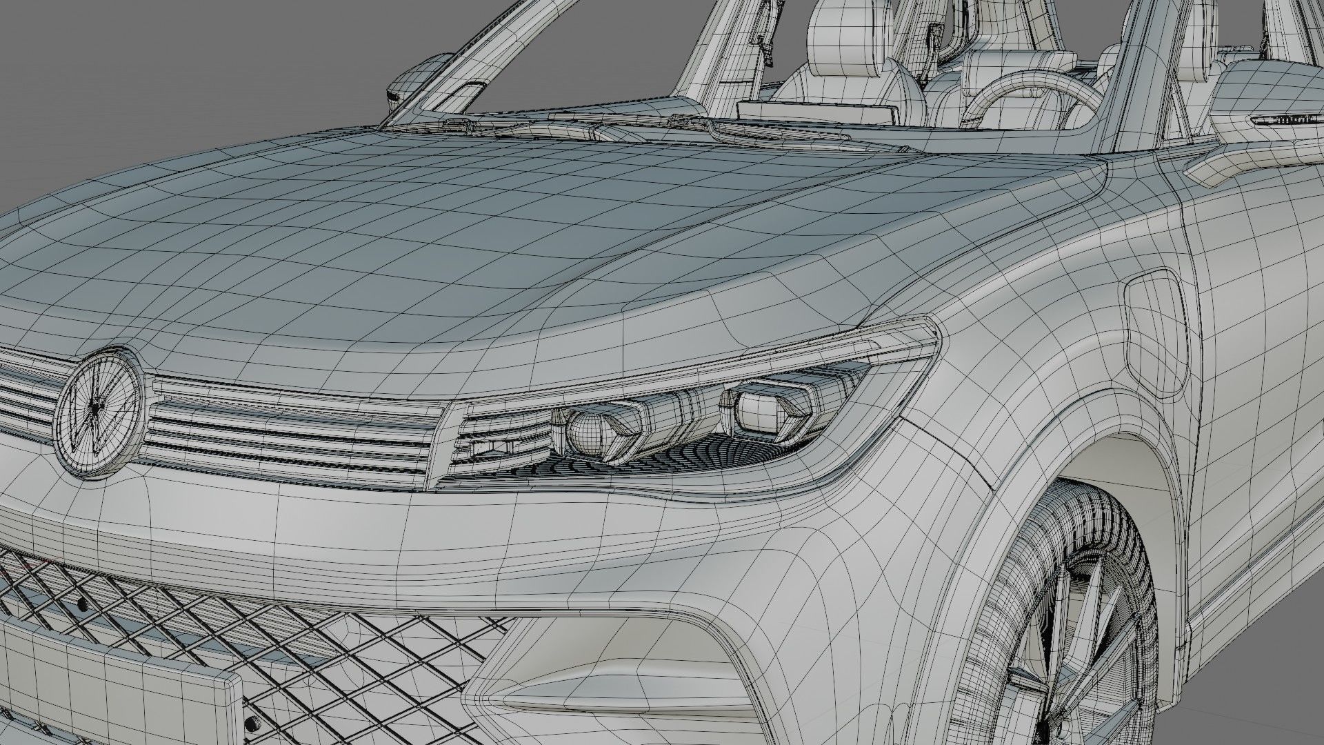 Volkswagen Tiguan 2024 with interior 3D model_29