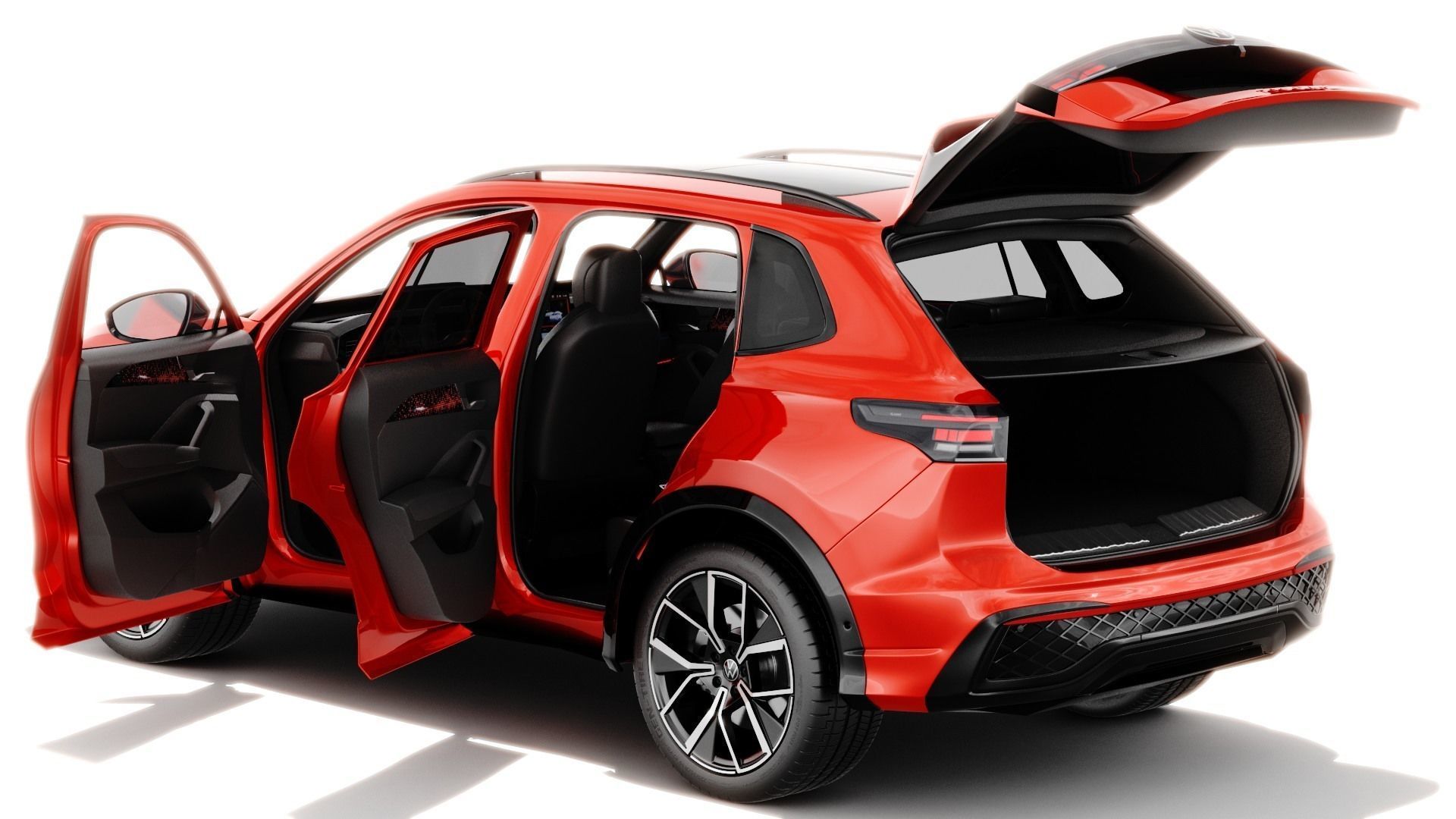 Volkswagen Tiguan 2024 with interior 3D model_12