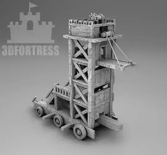 The siege tower 3D print model