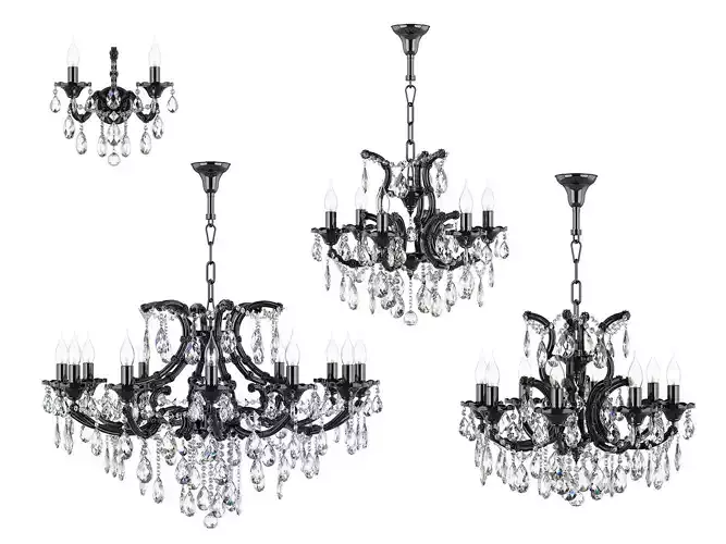 879 ChampaNero Osgona Collection of Lamps