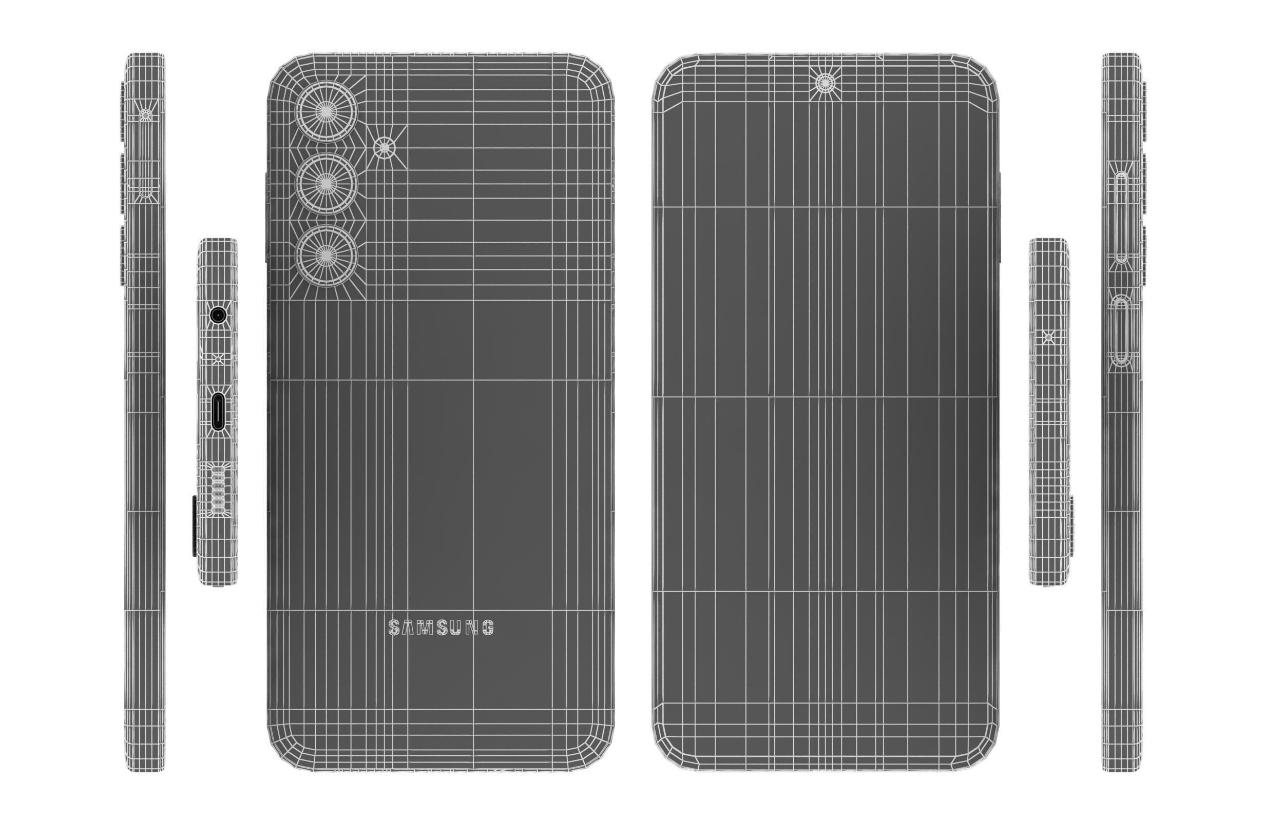 Samsung Galaxy M35 Gray 3D model_16