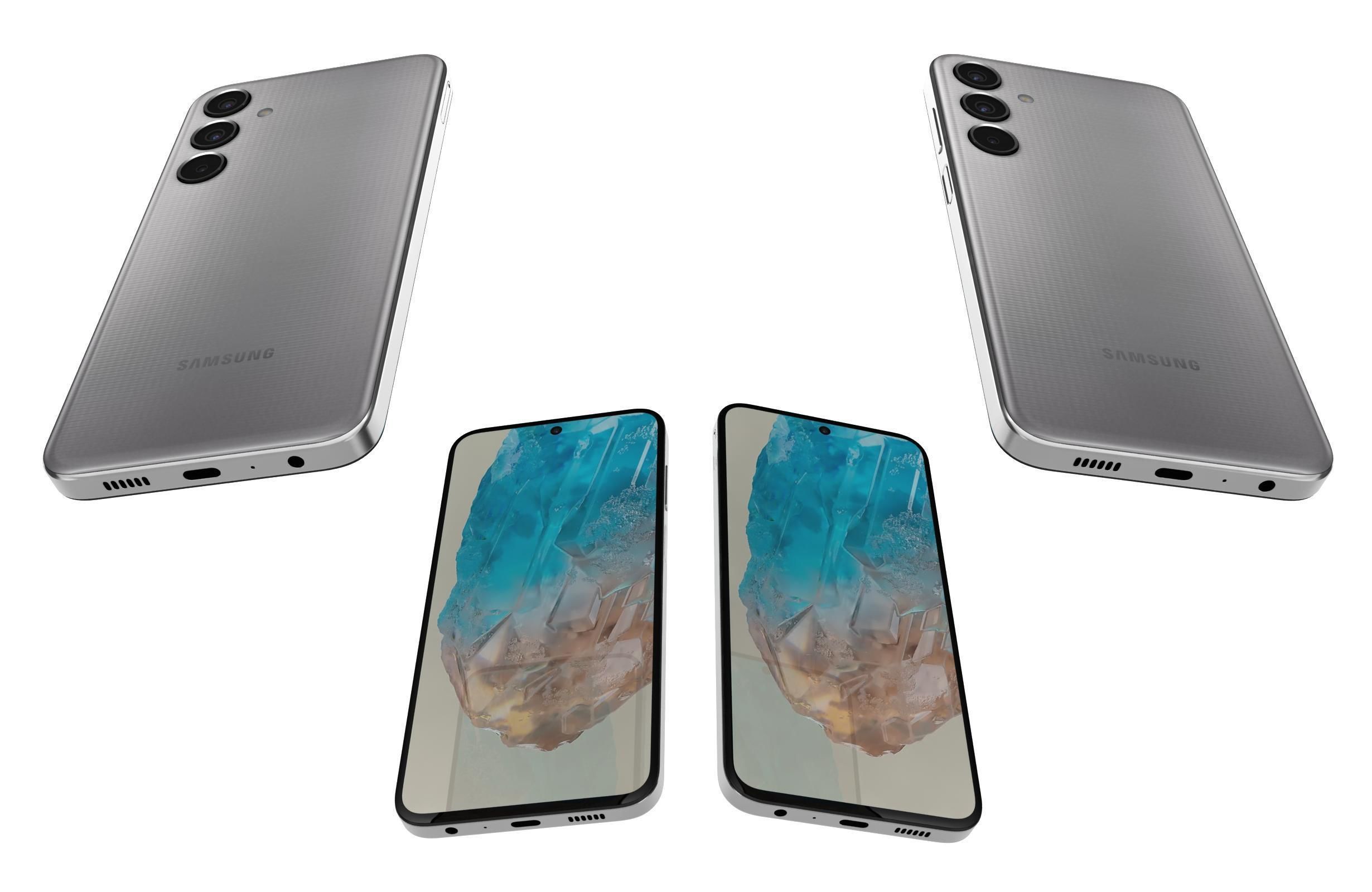 Samsung Galaxy M35 Gray 3D model_5