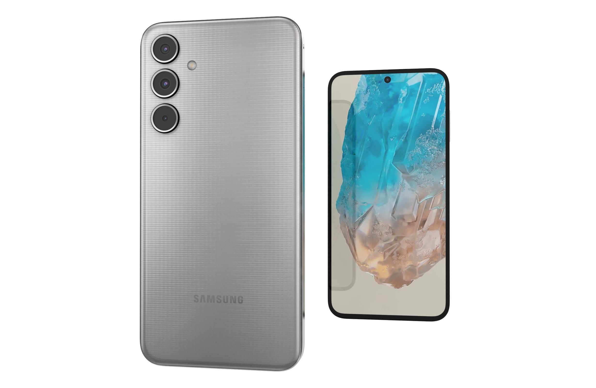 Samsung Galaxy M35 Gray 3D model_7