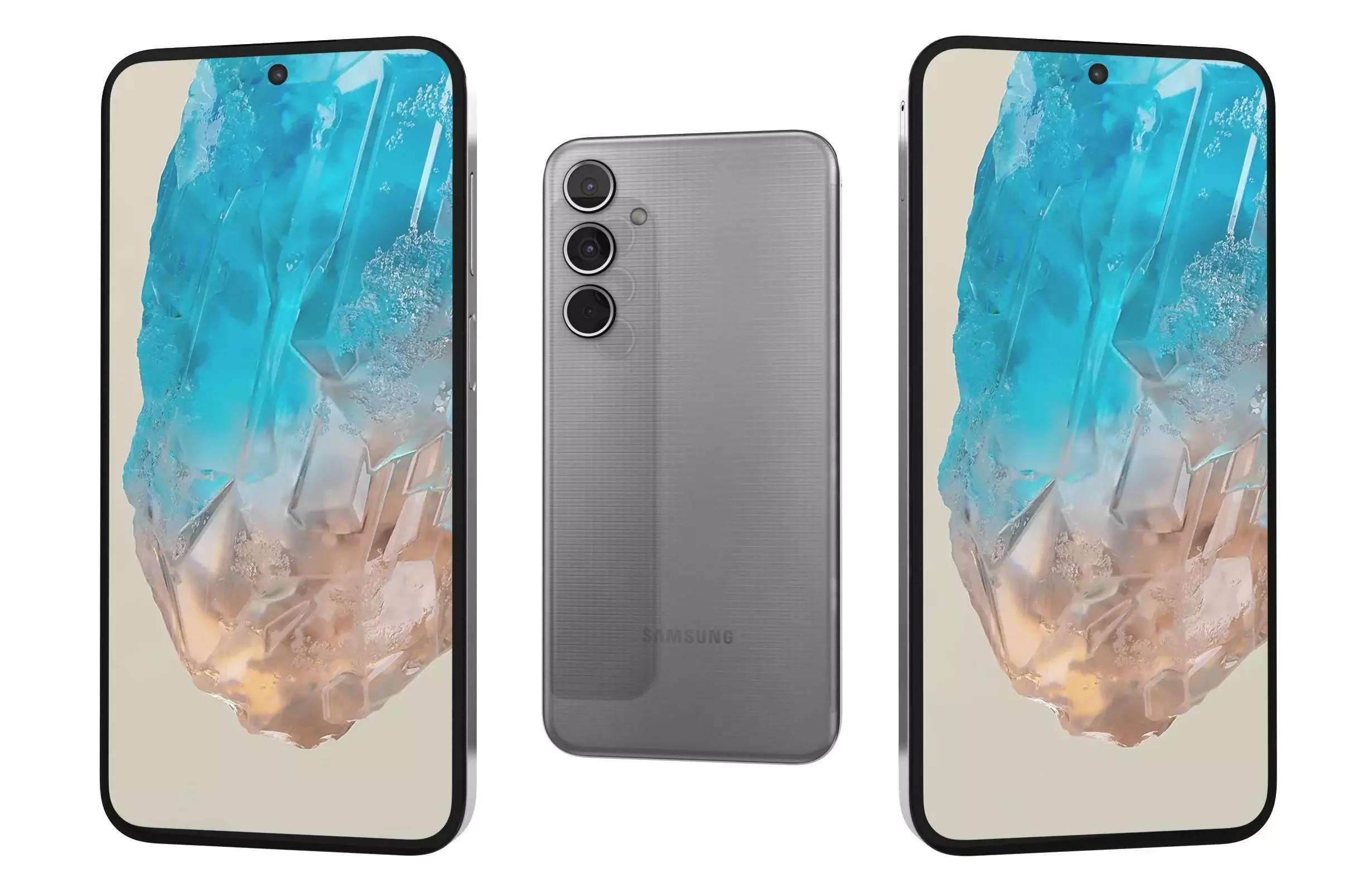 Samsung Galaxy M35 Gray 3D model_0