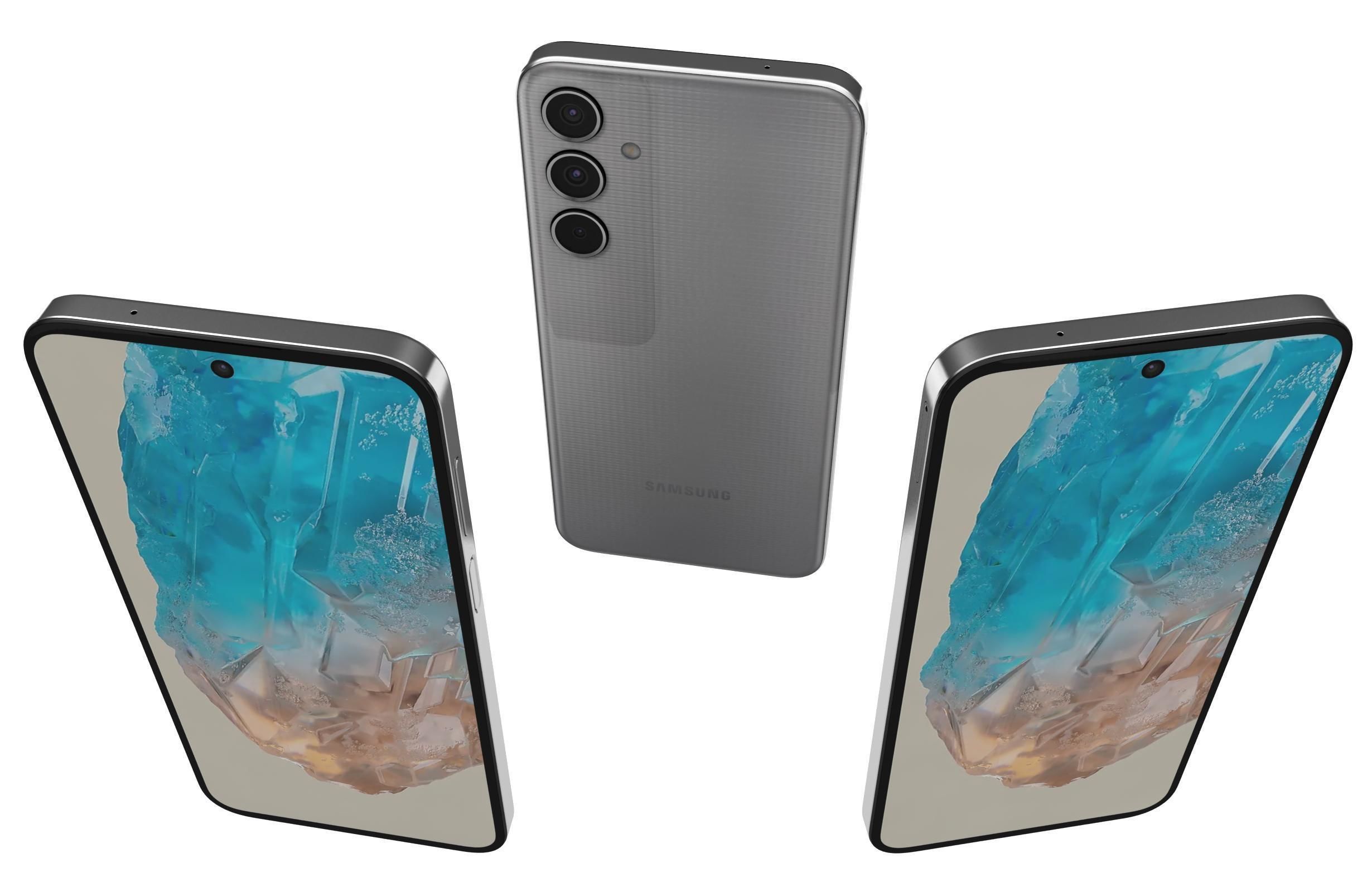 Samsung Galaxy M35 Gray 3D model_1