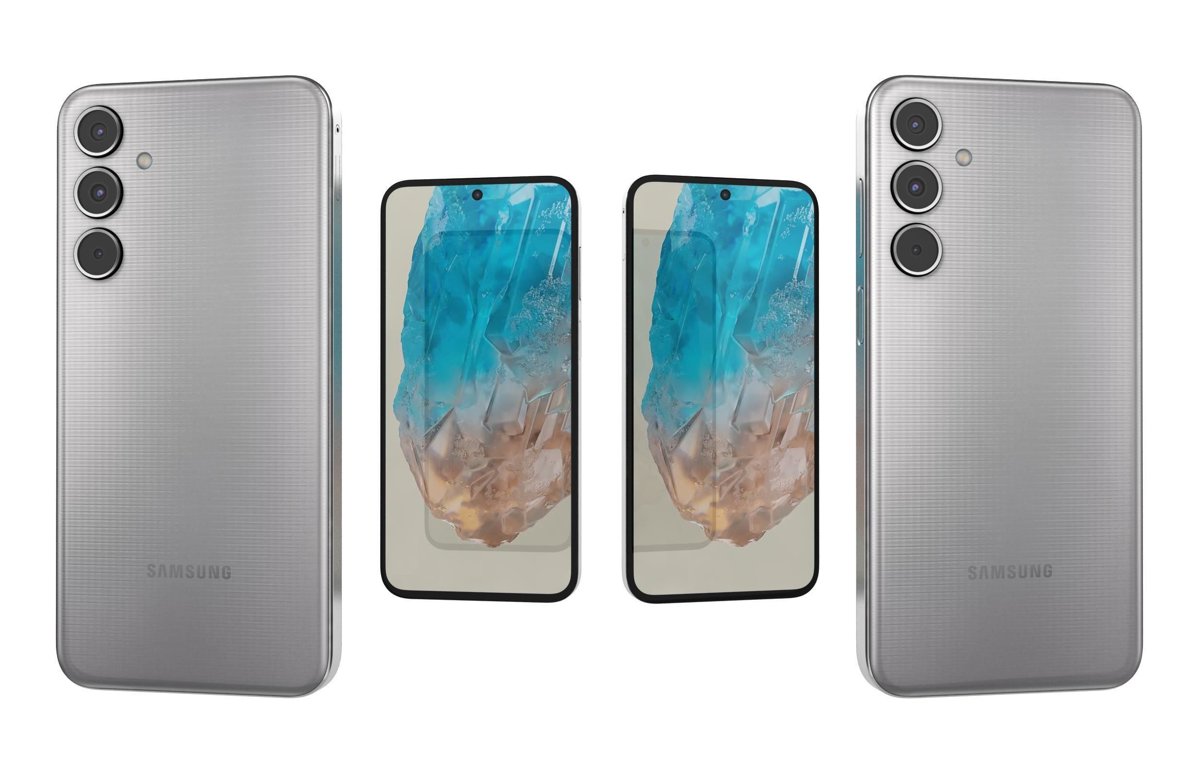 Samsung Galaxy M35 Gray 3D model_3