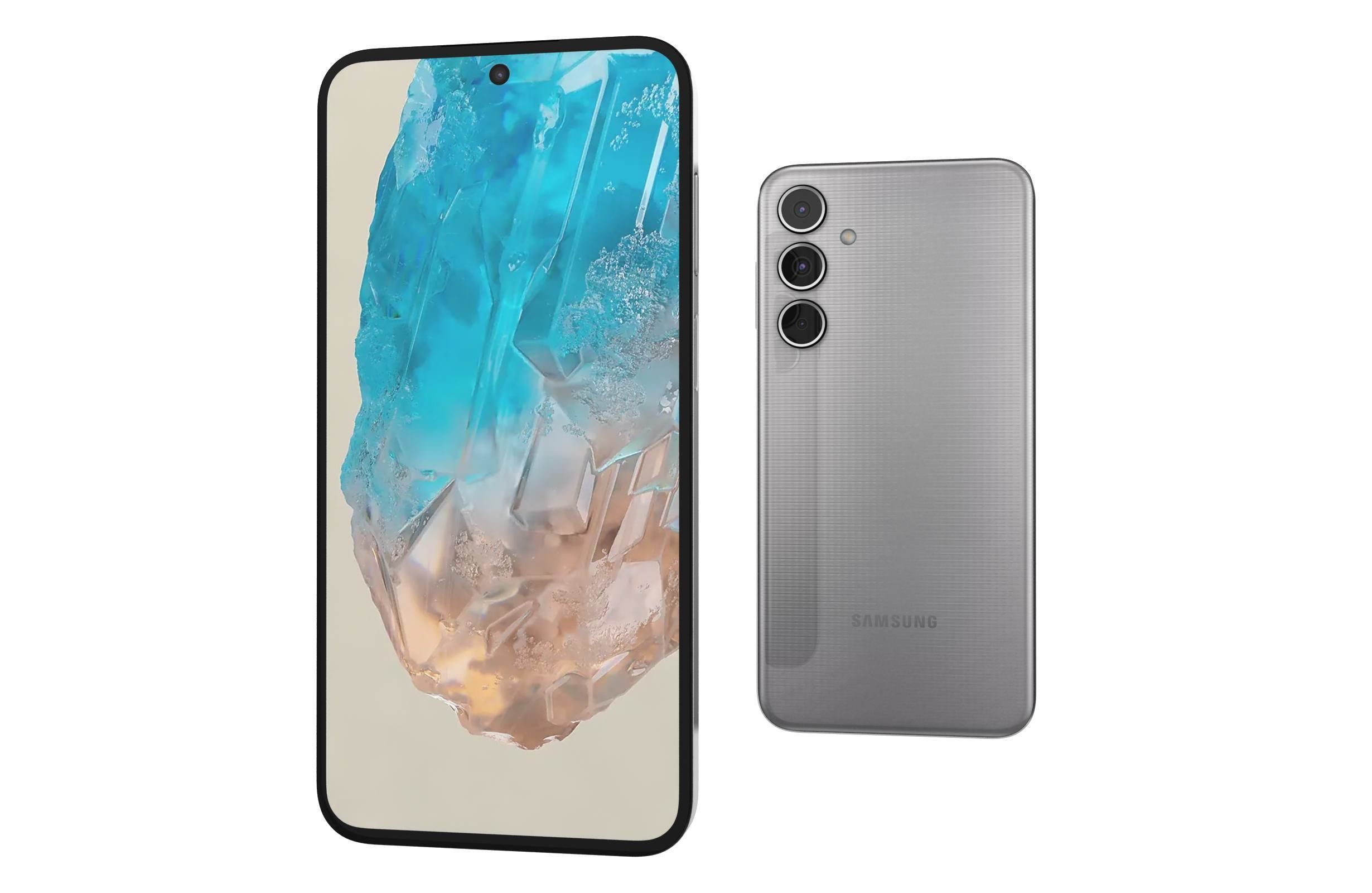 Samsung Galaxy M35 Gray 3D model_6