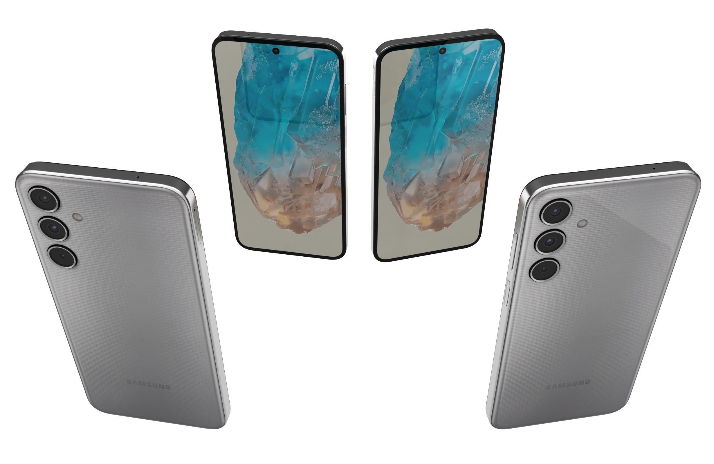 Samsung Galaxy M35 Gray 3D model_4