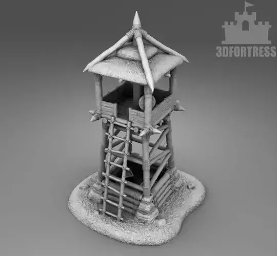 Security tower 3D print model